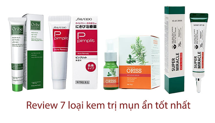 Review 7 loại kem trị mụn ẩn tốt nhất